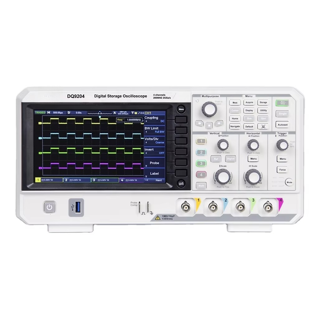 Digital Storage Oscilloscope 4 Channel 100Mhz - DQ9104 DQ9204 CYFROWY OSCYŁOSKOP Z PAMIĘCIĄ