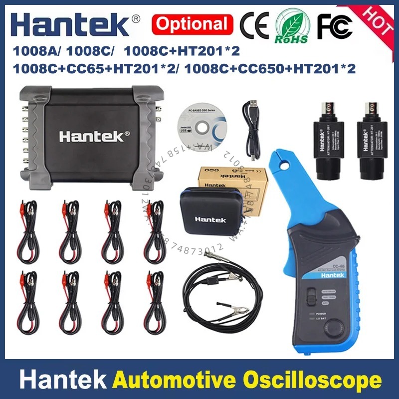 Automotive Diagnostic Oscilloscope 8 Channel - Hantek 1008c Przyrząd do Diagnostyki Samochodowej