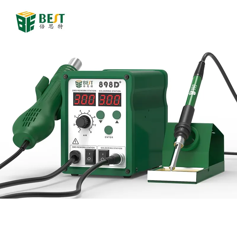 Smd Rework Station Hot Air Soldering 2 In 1 - BST-898d+ Cyfrowa Stacja Lutownicza Nowa 2-w-1