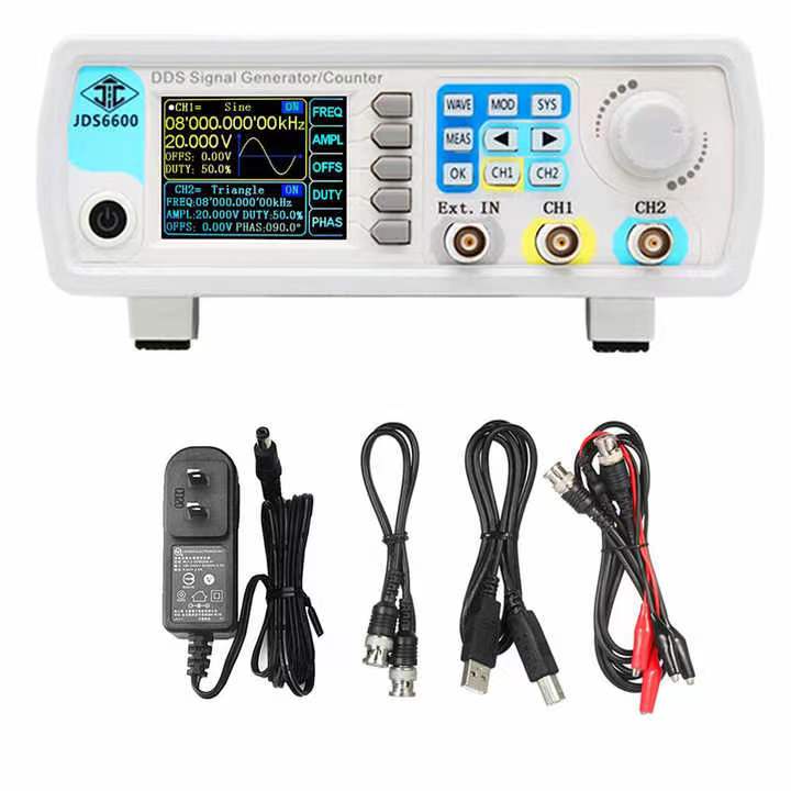 JDS6600 15/30/40/50/60 MHz Fun – Dual Channel Arbitrary Waveform Function Generator 60Mhz recenzja i cena