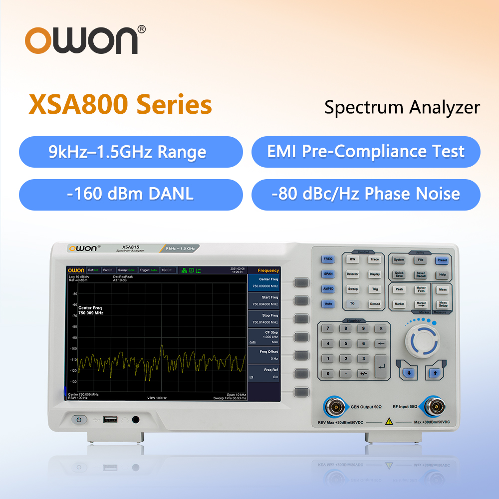 Analizator Widma OWON z Genera – Spectrum Analyzer Tracking Generator 1.5Ghz recenzja i cena