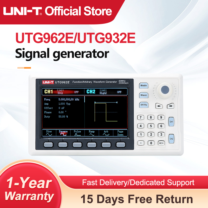 UNI-T UTG932E UTG962E funkcja  – Dual Channel Arbitrary Waveform Function Generator 60Mhz recenzja i cena