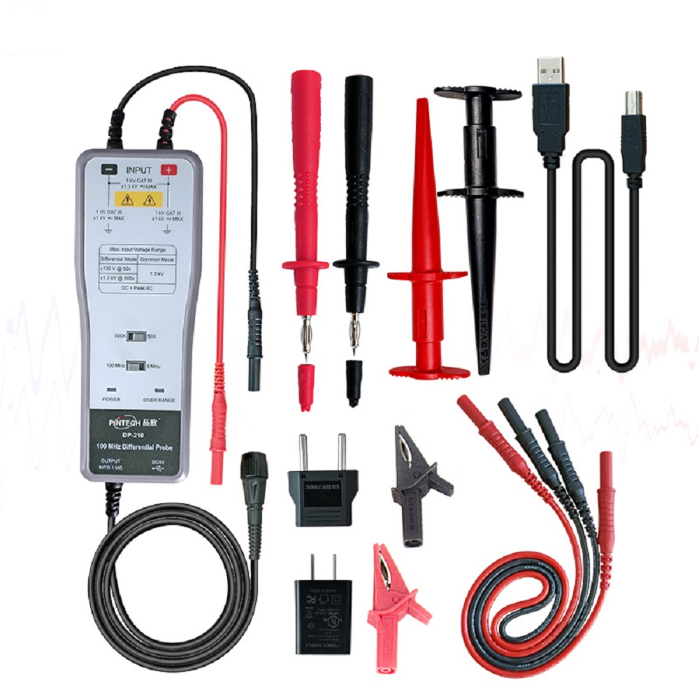 PINTECH DP-210 Sonda różnicowa – High Voltage Differential Probe 100Mhz 1300V recenzja i cena