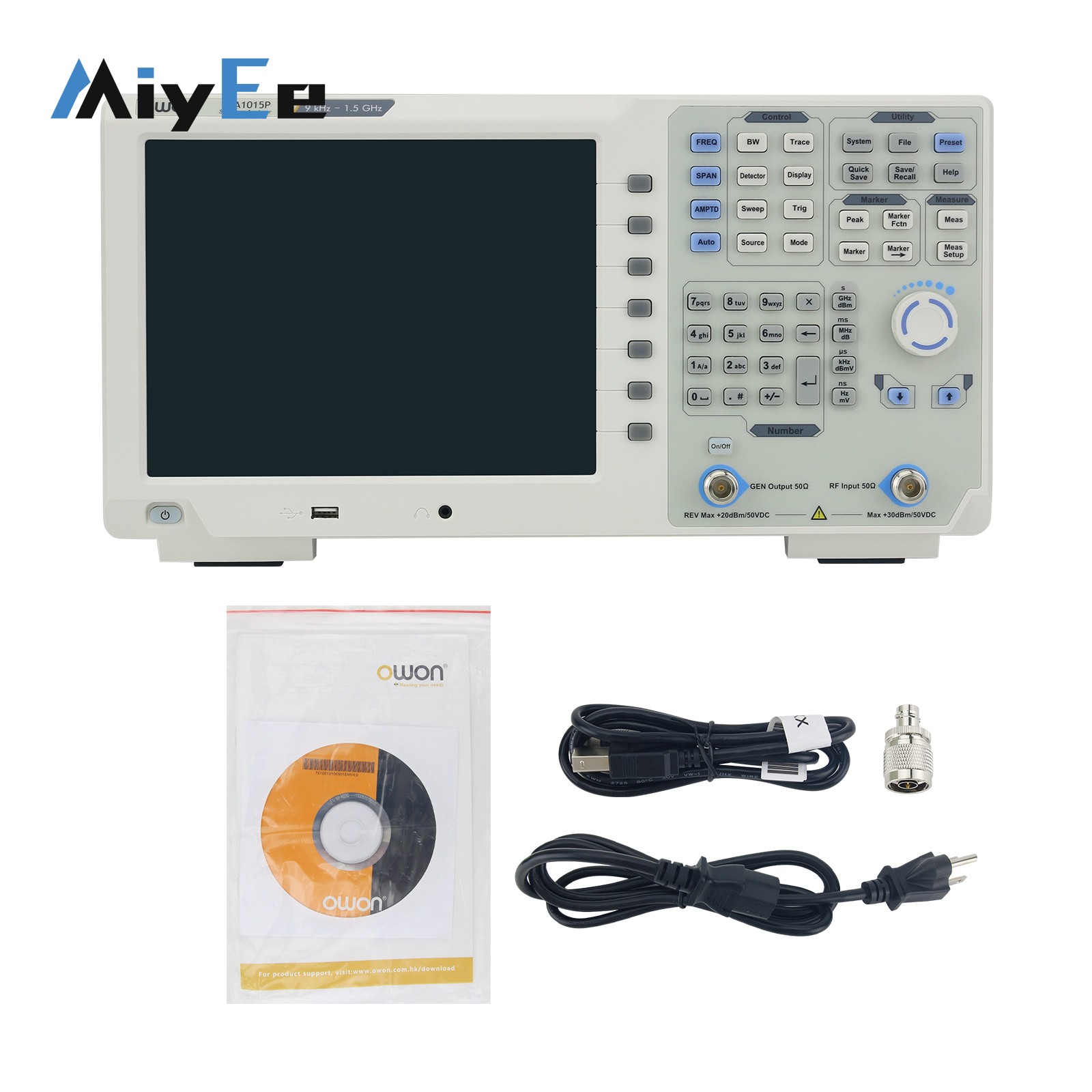 Analizator Widma OWON XSA1015P – Spectrum Analyzer Tracking Generator 1.5Ghz recenzja i cena