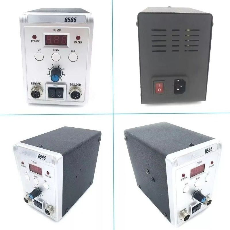 760W 8586 – wielofunkcyjna sta – Smd Rework Station Hot Air Soldering 2 In 1 recenzja i cena